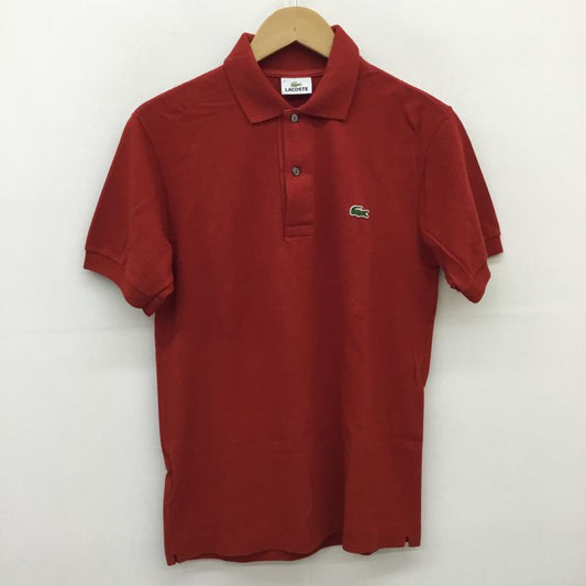 ラコステ LACOSTE ポロシャツ 半袖 2 赤 / レッド /  メンズ USED 古着 中古 10051585