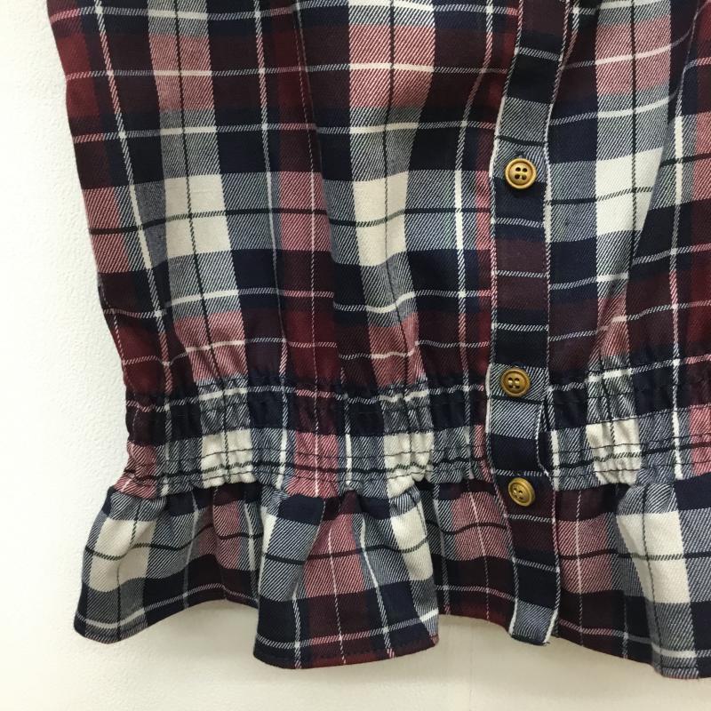 ダズリン dazzlin カットソー 半袖 オフショル FREE チェック 白 / ホワイト / X 赤 / レッド / X 緑 / グリーン / X 紺 / ネイビー /  レディース USED 古着 中古 10051638