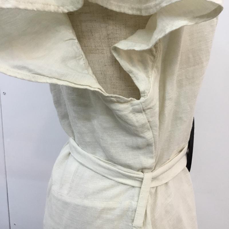 ザラ ZARA ワンピース ミニスカート S 無地 オフホワイト / オフホワイト /  レディース USED 古着 中古 10052568