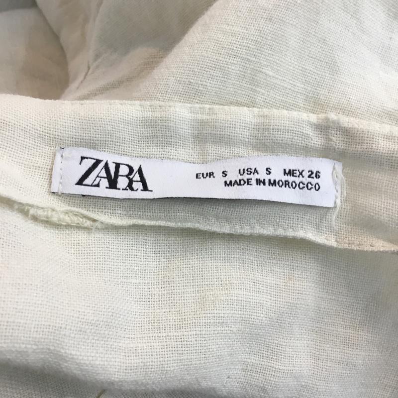ザラ ZARA ワンピース ミニスカート S 無地 オフホワイト / オフホワイト /  レディース USED 古着 中古 10052568