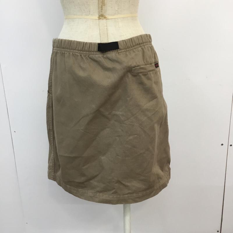グラミチ GRAMICCI スカート ミニスカート 20594 台形 M 無地 ベージュ / ベージュ /  レディース USED 古着 中古 10052825
