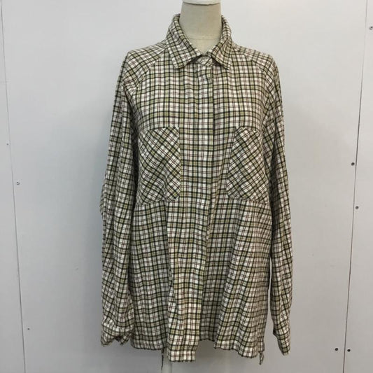 マウジー MOUSSY シャツ、ブラウス 長袖 010AAS30 7050 CLASSIC CHECK BIG SHIRT FREE チェック 白 / ホワイト / X カーキ / カーキ / X 茶 / ブラウン / X マスタード / マスタード /  レディース USED 古着 中古 10052848
