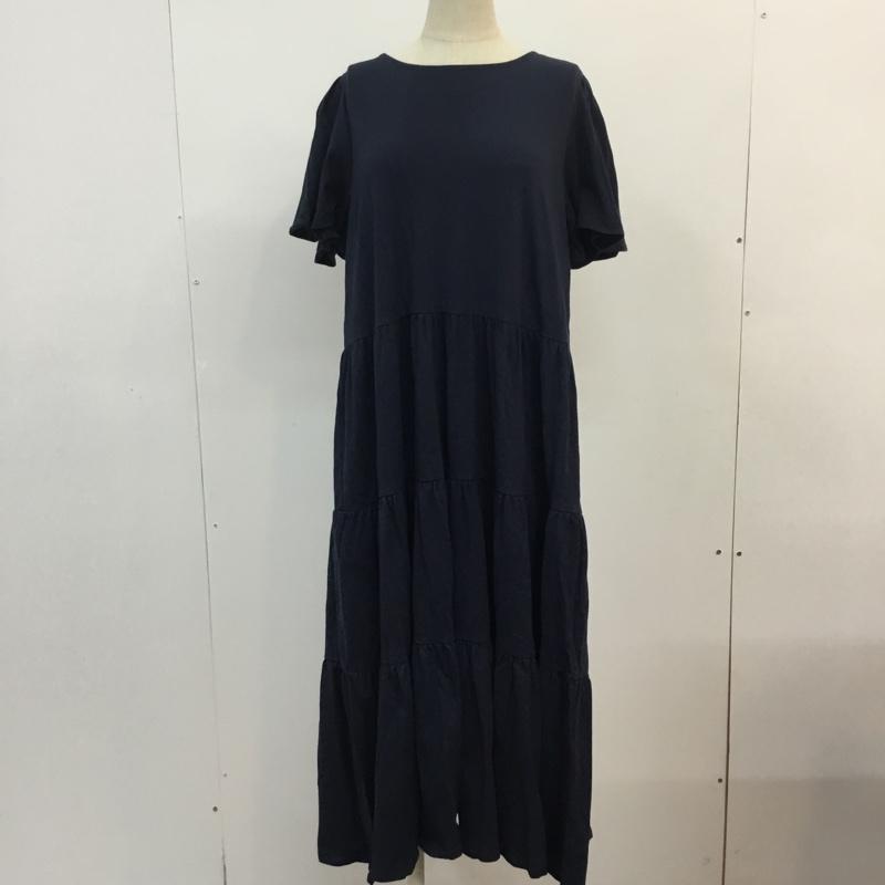 トゥービーバイアニエスベー To b. by agnes b. ワンピース ロングスカート 36 無地 紺 / ネイビー /  レディース USED 古着 中古 10052891