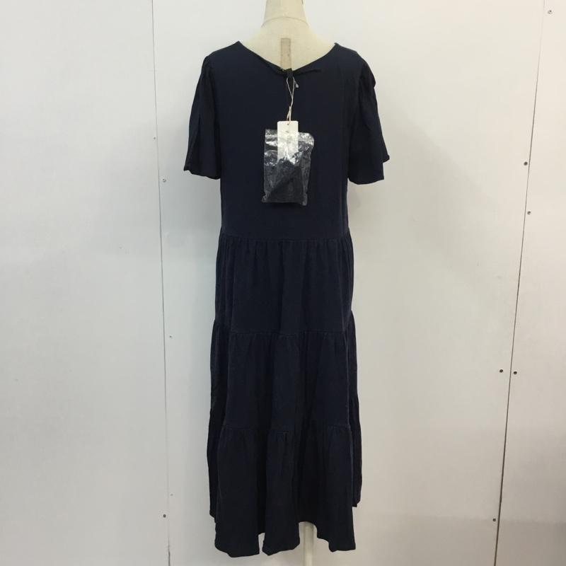 トゥービーバイアニエスベー To b. by agnes b. ワンピース ロングスカート 36 無地 紺 / ネイビー /  レディース USED 古着 中古 10052891