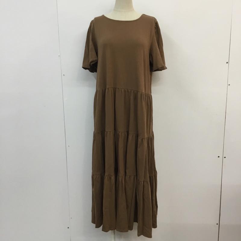 トゥービーバイアニエスベー To b. by agnes b. ワンピース ロングスカート 38 無地 茶 / ブラウン /  レディース USED 古着 中古 10052892