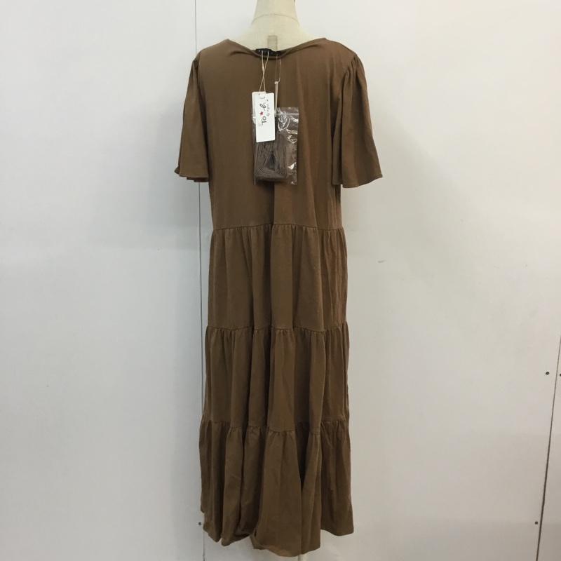 トゥービーバイアニエスベー To b. by agnes b. ワンピース ロングスカート 38 無地 茶 / ブラウン /  レディース USED 古着 中古 10052892