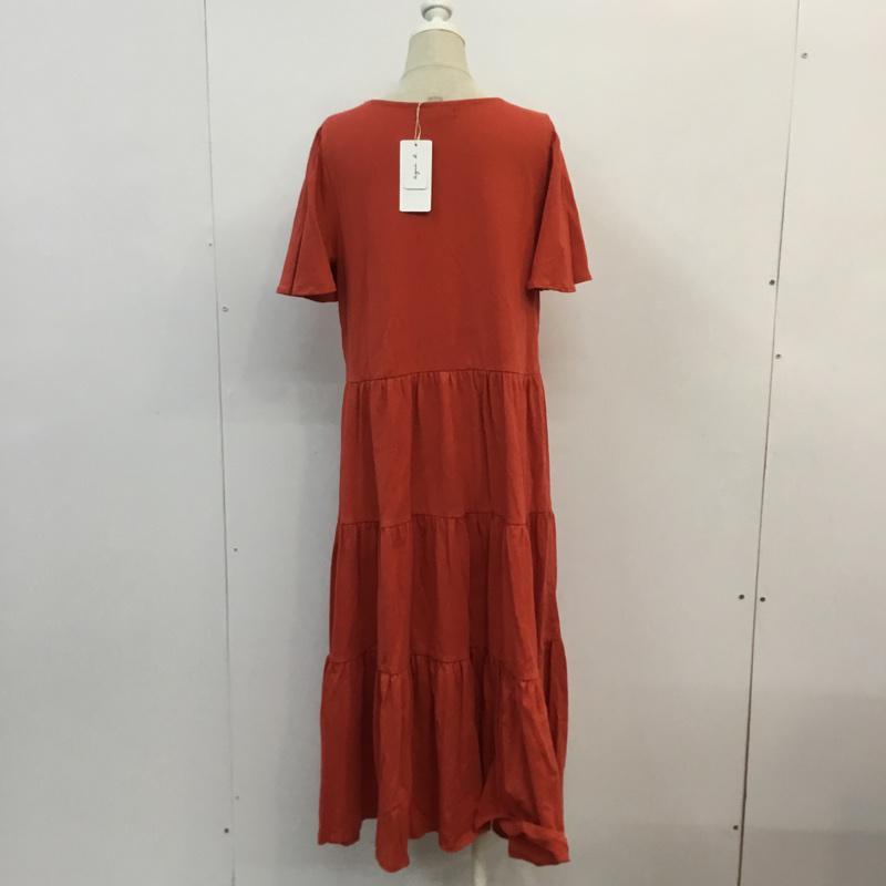トゥービーバイアニエスベー To b. by agnes b. ワンピース ロングスカート 36 無地 橙 / オレンジ /  レディース USED 古着 中古 10052894