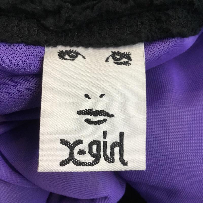エックスガール X-girl スカート ミニスカート 2 無地 黒 / ブラック /  レディース USED 古着 中古 10053133
