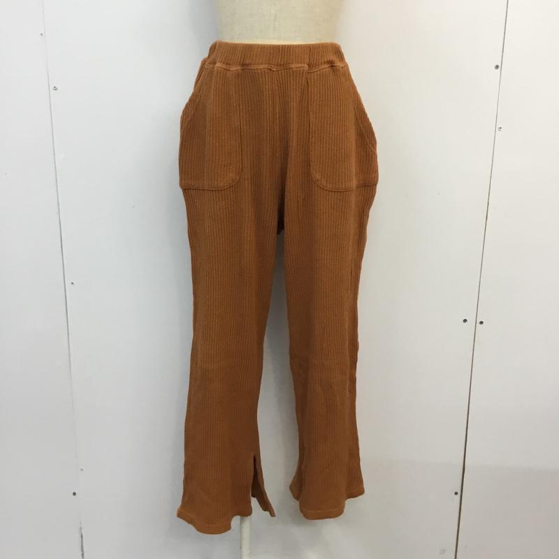 カーキ kha:ki パンツ サルエルパンツ MIL 19HPT92 コットンワッフル スリット 1 無地 橙 / オレンジ /  レディース USED 古着 中古 10053176