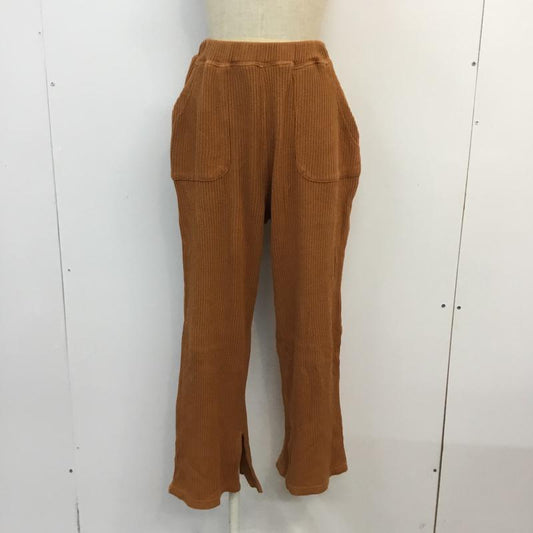 カーキ kha:ki パンツ サルエルパンツ MIL 19HPT92 コットンワッフル スリット 1 無地 橙 / オレンジ /  レディース USED 古着 中古 10053176