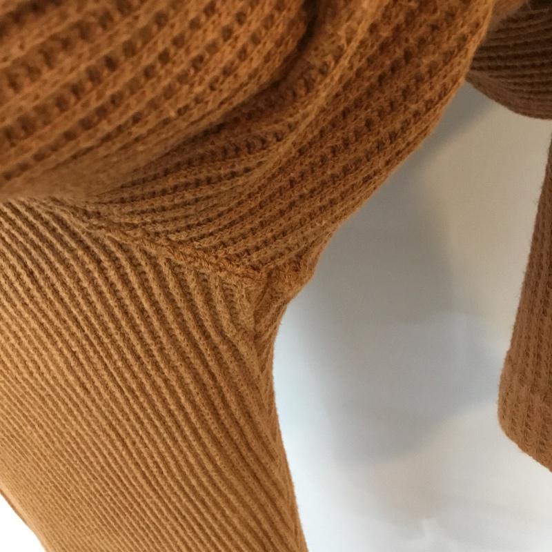 カーキ kha:ki パンツ サルエルパンツ MIL 19HPT92 コットンワッフル スリット 1 無地 橙 / オレンジ /  レディース USED 古着 中古 10053176