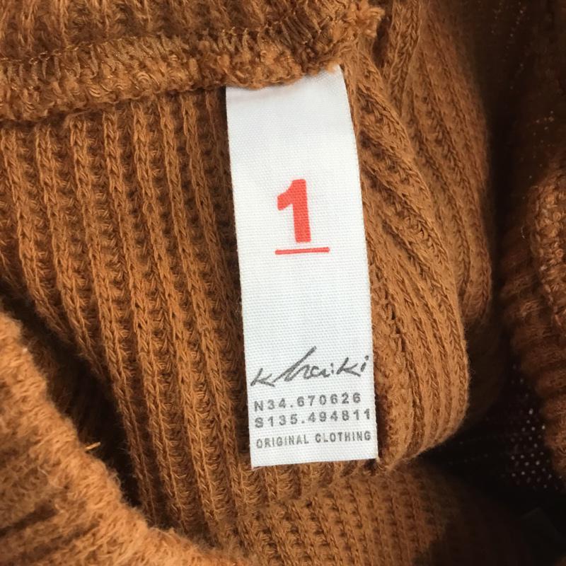 カーキ kha:ki パンツ サルエルパンツ MIL 19HPT92 コットンワッフル スリット 1 無地 橙 / オレンジ /  レディース USED 古着 中古 10053176