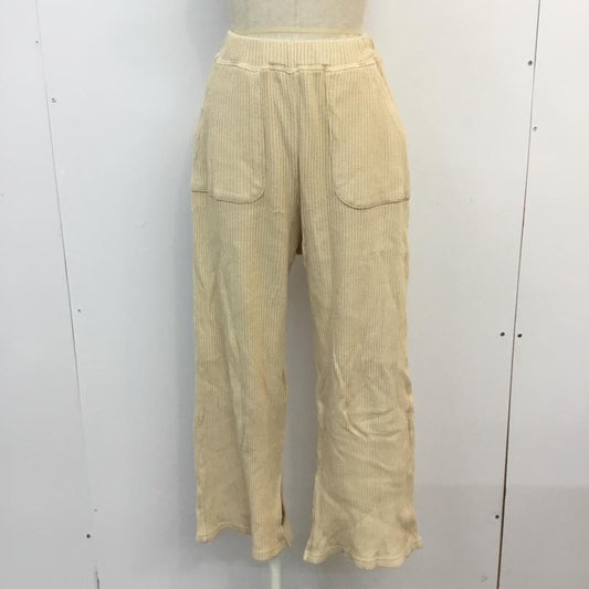 カーキ kha:ki パンツ サルエルパンツ MIL 19HPT92 コットンワッフル スリットパンツ 1 無地 アイボリー / アイボリー /  レディース USED 古着 中古 10053179