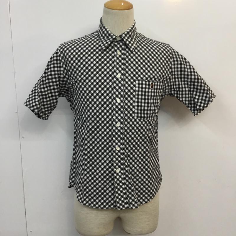 アベイシングエイプ A BATHING APE シャツ、ブラウス 半袖 S チェック マルチカラー / マルチカラー /  メンズ USED 古着 中古 10053258