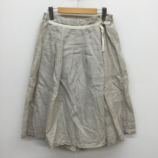 スタディオクリップ studio CLIP ボトムス ボトムス ラップスカート風パンツ ベージュ / ベージュ /  レディース USED 古着 中古 10053411