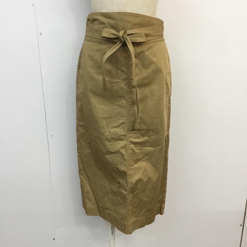 ビューティアンドユースユナイテッドアローズ BEAUTY&YOUTH UNITED ARROWS スカート ひざ丈スカート チノスカート S 無地 ベージュ / ベージュ /  レディース USED 古着 中古 10053427