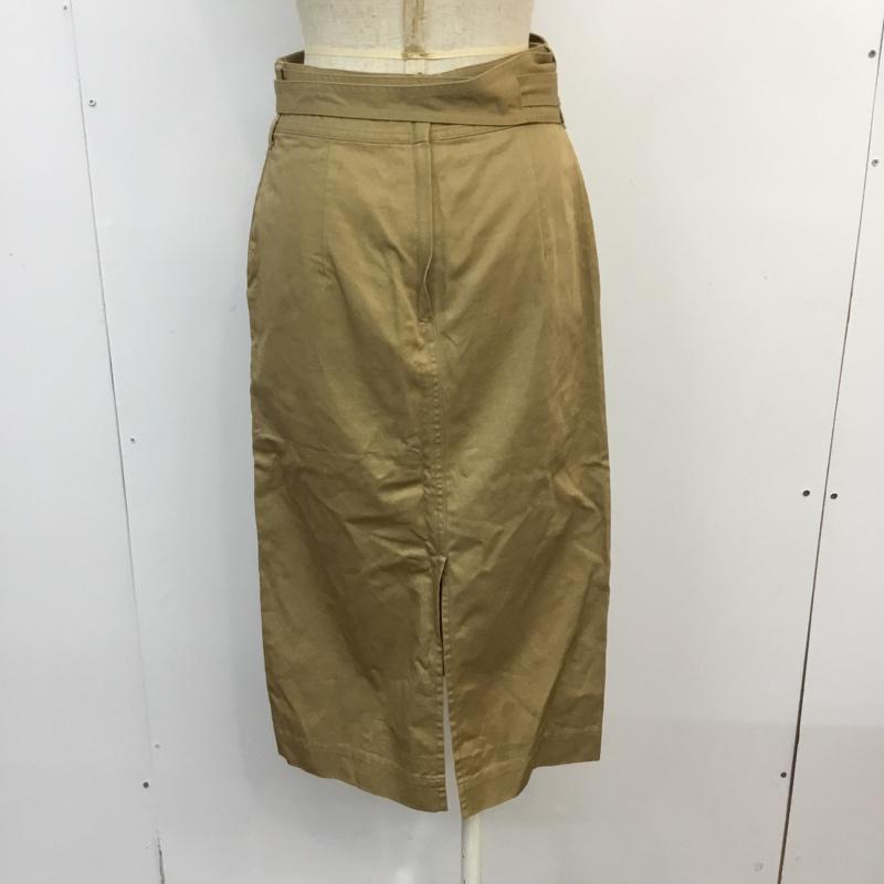 ビューティアンドユースユナイテッドアローズ BEAUTY&YOUTH UNITED ARROWS スカート ひざ丈スカート チノスカート S 無地 ベージュ / ベージュ /  レディース USED 古着 中古 10053427