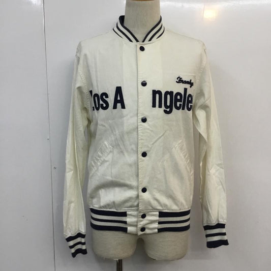 チェスウィック CHESWICK ジャケット、上着 ジャンパー、ブルゾン LosAngels M ロゴ、文字 白 / ホワイト / X 紺 / ネイビー /  メンズ USED 古着 中古 10053509