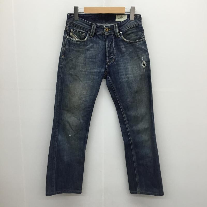 ディーゼル DIESEL パンツ デニム、ジーンズ LARKEE 008RQ 27インチ ダメージ加工 青 / ブルー /  メンズ USED 古着 中古 10053565