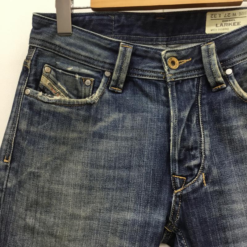ディーゼル DIESEL パンツ デニム、ジーンズ LARKEE 008RQ 27インチ ダメージ加工 青 / ブルー /  メンズ USED 古着 中古 10053565