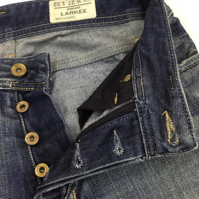ディーゼル DIESEL パンツ デニム、ジーンズ LARKEE 008RQ 27インチ ダメージ加工 青 / ブルー /  メンズ USED 古着 中古 10053565