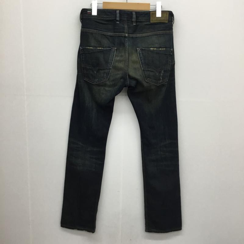 ディーゼル DIESEL パンツ デニム、ジーンズ KROOLEY 008X1 28インチ ダメージ加工 青 / ブルー /  メンズ USED 古着 中古 10053566