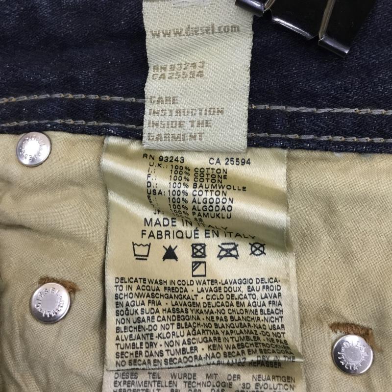ディーゼル DIESEL パンツ デニム、ジーンズ KROOLEY 008X1 28インチ ダメージ加工 青 / ブルー /  メンズ USED 古着 中古 10053566
