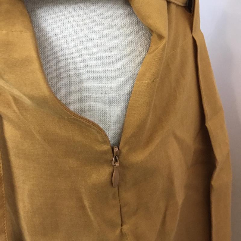 ラピスルーチェビームス LAPIS LUCE BEAMS スカート ひざ丈スカート コットンシルク 38 無地 キャメル / キャメル /  レディース USED 古着 中古 10053575