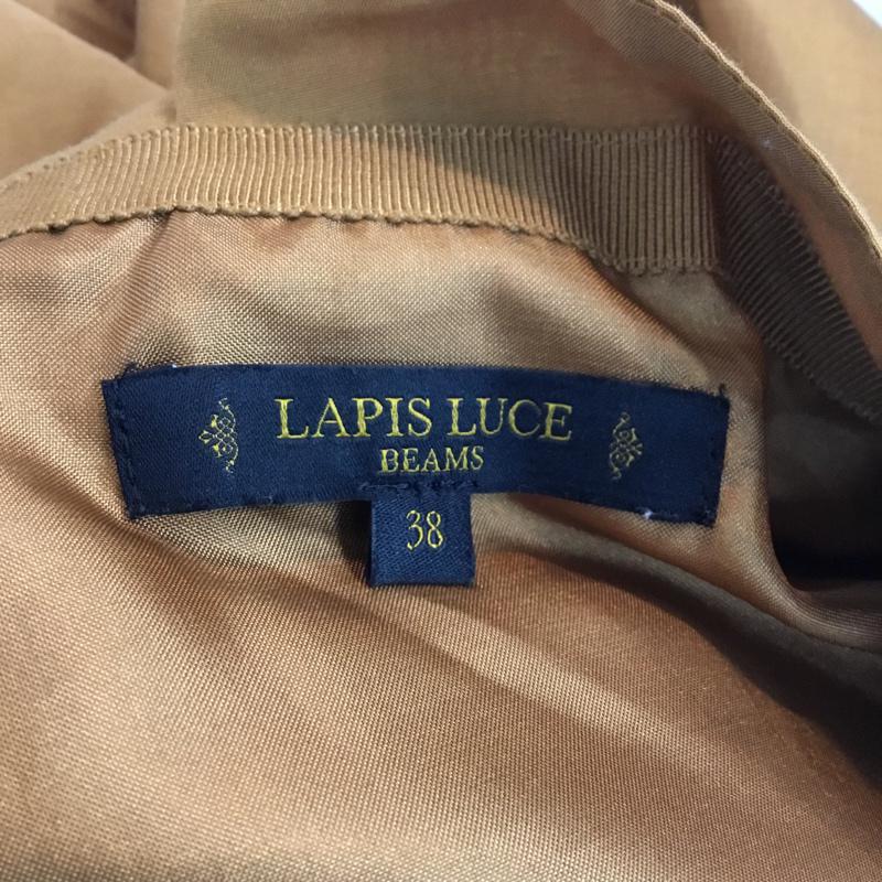 ラピスルーチェビームス LAPIS LUCE BEAMS スカート ひざ丈スカート コットンシルク 38 無地 キャメル / キャメル /  レディース USED 古着 中古 10053575