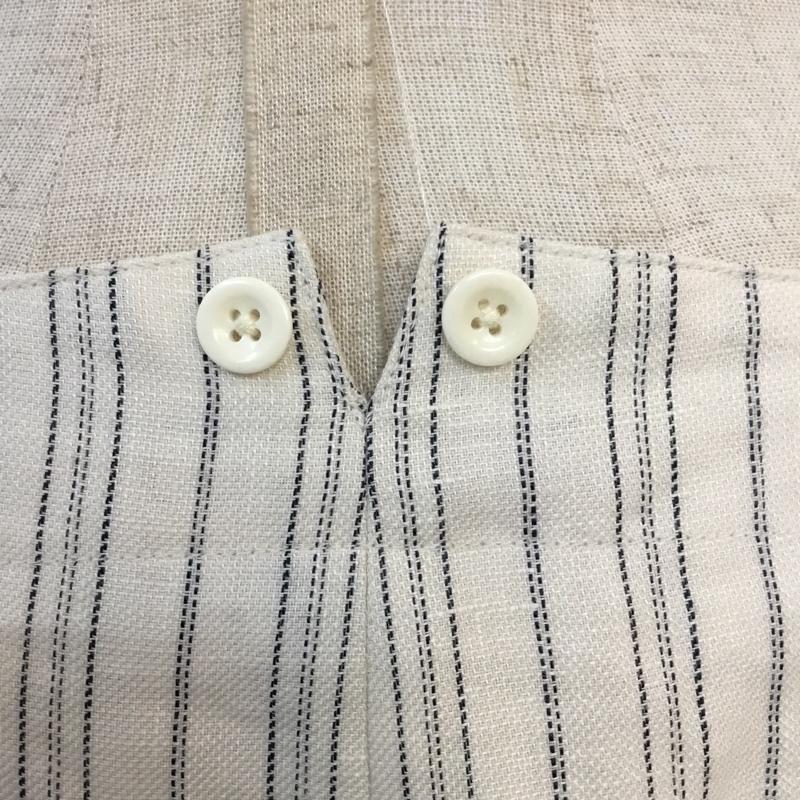 ラルフローレン RALPHLAUREN スカート ひざ丈スカート リネンウール ストライプ チェック アイボリー / アイボリー / X 紺 / ネイビー /  レディース USED 古着 中古 10053605