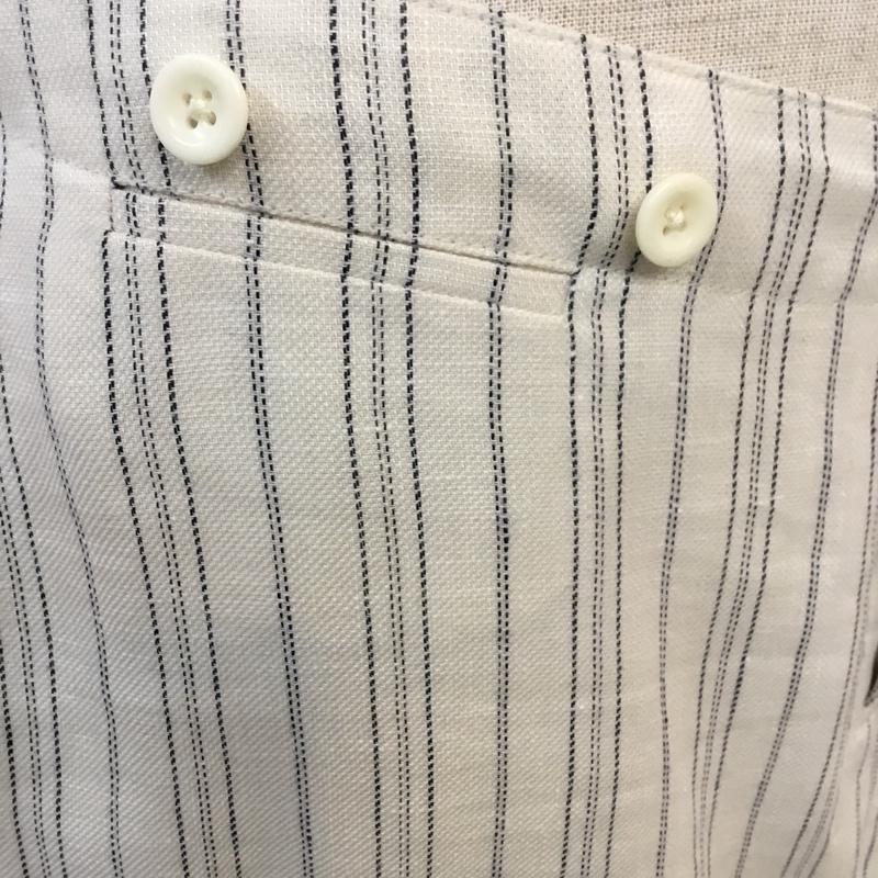 ラルフローレン RALPHLAUREN スカート ひざ丈スカート リネンウール ストライプ チェック アイボリー / アイボリー / X 紺 / ネイビー /  レディース USED 古着 中古 10053605