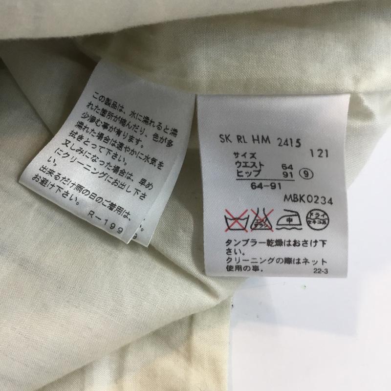 ラルフローレン RALPHLAUREN スカート ひざ丈スカート リネンウール ストライプ チェック アイボリー / アイボリー / X 紺 / ネイビー /  レディース USED 古着 中古 10053605