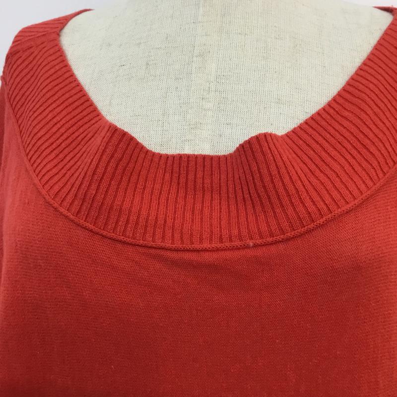 マカフィー MACPHEE ワンピース ひざ丈スカート ドロスト 1 無地 赤 / レッド /  レディース USED 古着 中古 10053606
