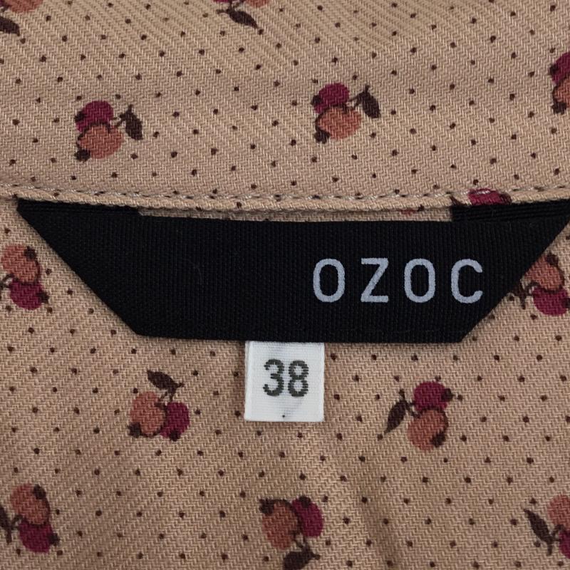 オゾック OZOC ワンピース ひざ丈スカート 38 総柄 桃 / ピンク /  レディース USED 古着 中古 10053635