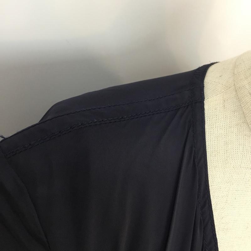 トリココムデギャルソン tricot COMME des GARSONS ワンピース ロングスカート TF-O002 シャーリング M 無地 紺 / ネイビー /  レディース USED 古着 中古 10053649