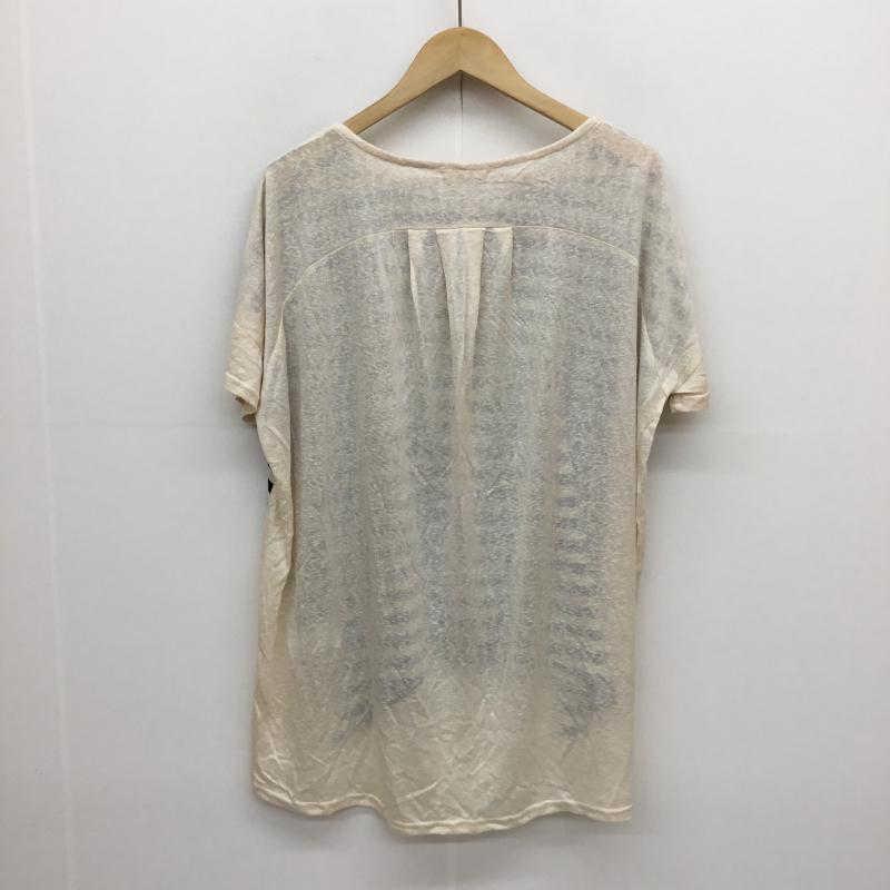 イーアールジー e.r.g* カットソー 半袖 M ボーダー柄 黒 / ブラック / X アイボリー / アイボリー /  レディース USED 古着 中古 10053667