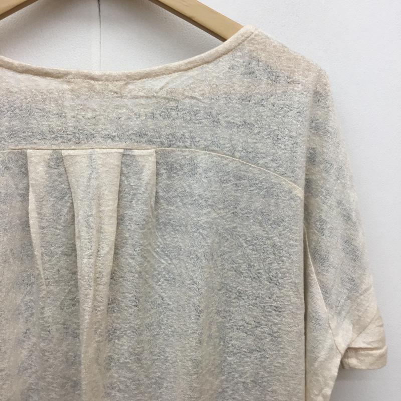 イーアールジー e.r.g* カットソー 半袖 M ボーダー柄 黒 / ブラック / X アイボリー / アイボリー /  レディース USED 古着 中古 10053667