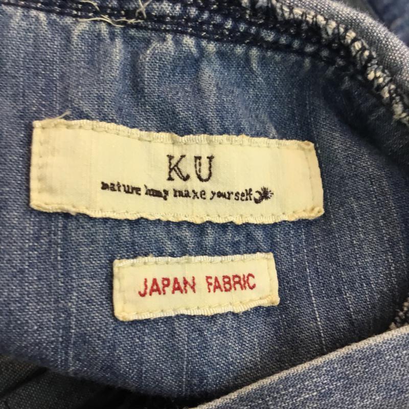 クウ KU ワンピース ひざ丈スカート 5226003 デニム 無地 青 / ブルー /  レディース USED 古着 中古 10053708