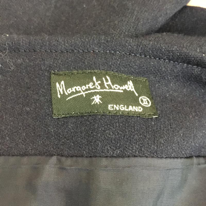 マーガレットハウエル MARGARET HOWELL スカート ひざ丈スカート MHW0692 ウール 無地 紺 / ネイビー /  レディース USED 古着 中古 10053710