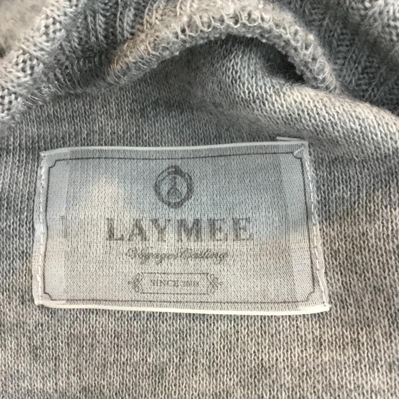 レイミー LAYMEE ワンピース ひざ丈スカート LY16WT OP02 ラグランスリーブ FREE 無地 灰 / グレー /  レディース USED 古着 中古 10053718