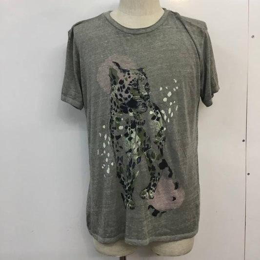 アバクロンビーアンドフィッチ ABERCROMBIE&FITCH Tシャツ 半袖 イラスト XS プリント 灰 / グレー /  メンズ USED 古着 中古 10053863