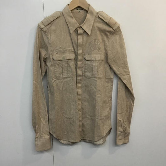 ファクトタム FACTOTUM シャツ、ブラウス 長袖 0150210 ミリタリーシャツ 刺繍 46 刺繍 ベージュ / ベージュ /  メンズ USED 古着 中古 10053870