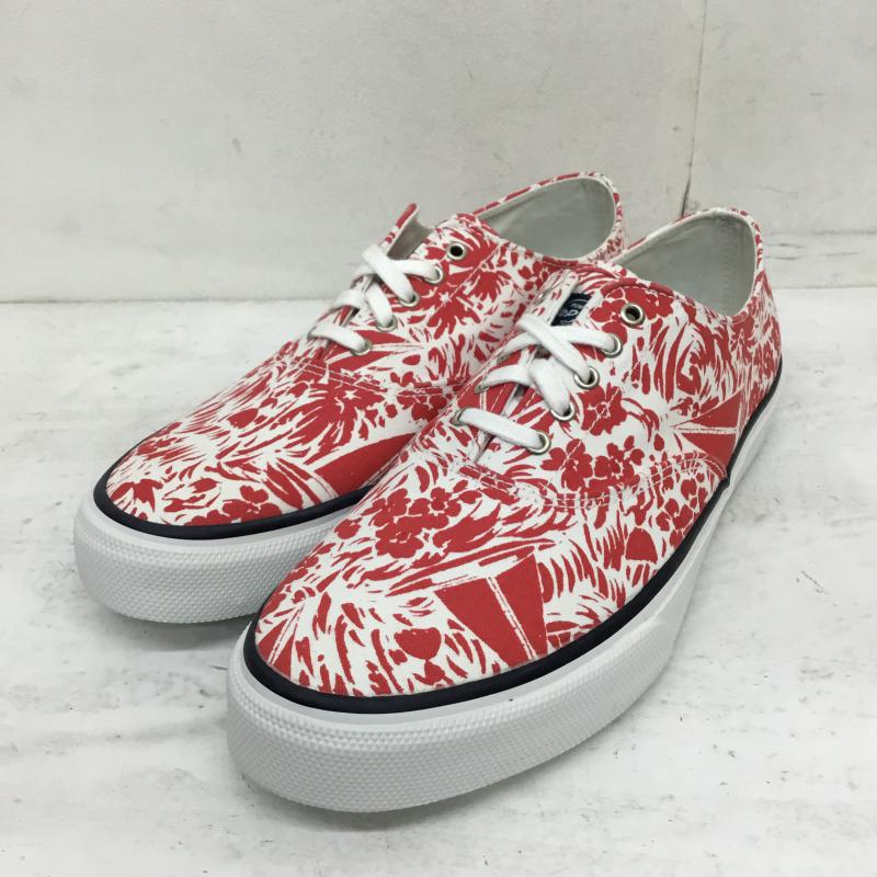 スペリー トップサイダー Sperry Top-Sider スニーカー スニーカー CVO　アレンジモデル STS10991 US：9 白 / ホワイト / X 赤 / レッド /  メンズ USED 古着 中古 10054054