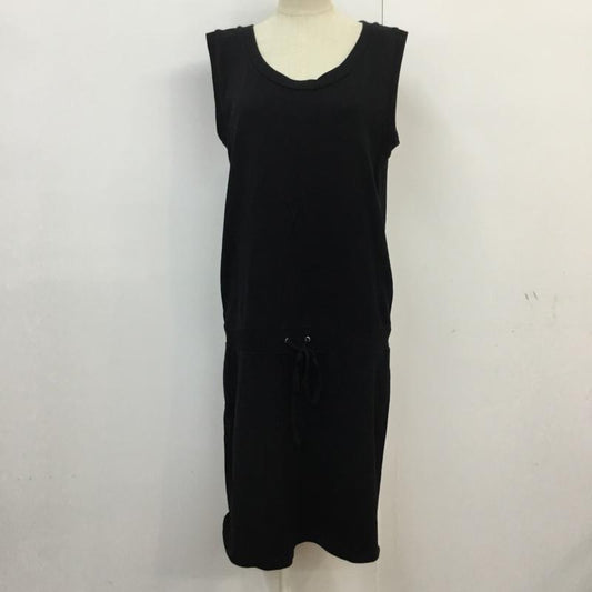 レイビームス Ray BEAMS ワンピース ひざ丈スカート スウェット ドロスト 無地 黒 / ブラック /  レディース USED 古着 中古 10054068