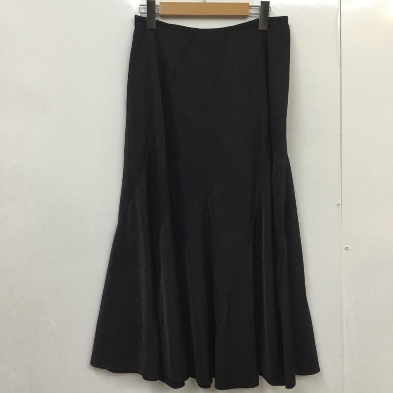 トリココムデギャルソン tricot COMME des GARSONS スカート ロングスカート TC-S062 ナイロン M 無地 黒 / ブラック /  レディース USED 古着 中古 10054087