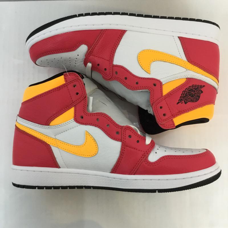 ナイキ NIKE スニーカー スニーカー 555088-603 AIR JORDAN 1 RETRO HIGH OG 27.5cm 箱有 27.5cm ロゴ、文字 白 / ホワイト / X 桃 / ピンク / X 橙 / オレンジ /  メンズ USED 古着 中古 10054198