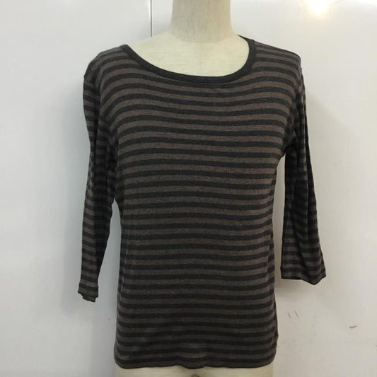 ラウンジリザード LOUNGE LIZARD Tシャツ 七分袖 3 ボーダー柄 マルチカラー / マルチカラー /  メンズ USED 古着 中古 10054289