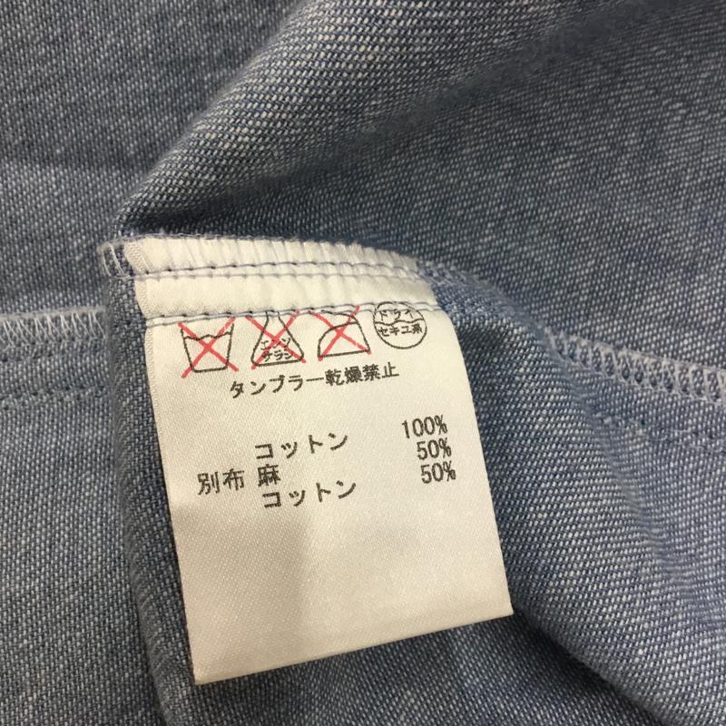 アイリーライフ IRIE LIFE シャツ、ブラウス 長袖 L 無地 水色 / ライトブルー /  メンズ USED 古着 中古 10054346