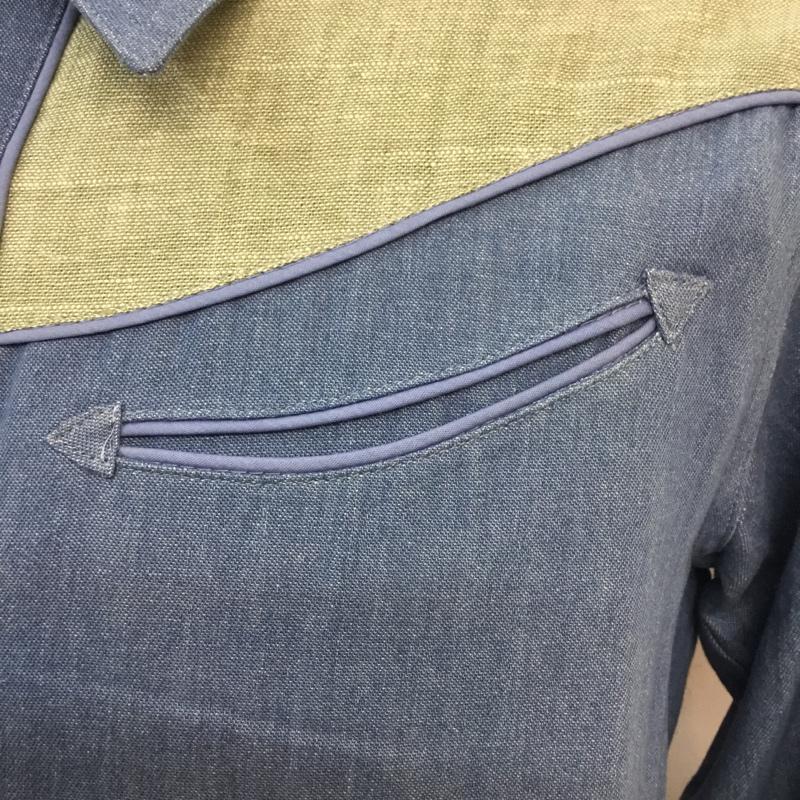 アイリーライフ IRIE LIFE シャツ、ブラウス 長袖 XL 無地 水色 / ライトブルー /  メンズ USED 古着 中古 10054348