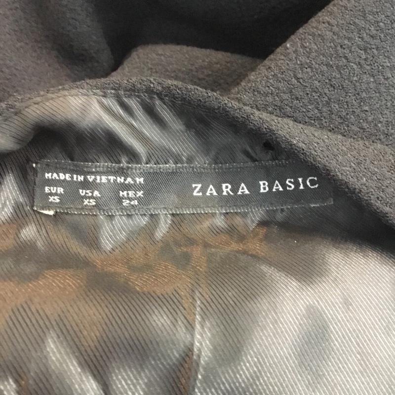 ザラベーシック ZARA BASIC ワンピース ミニスカート XS 無地 黒 / ブラック /  レディース USED 古着 中古 10054369